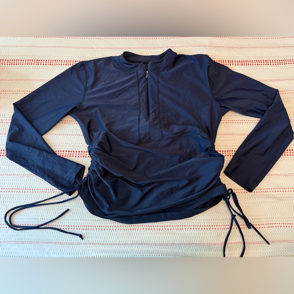 Tesla Blue Long Sleeve Surf Shirt
